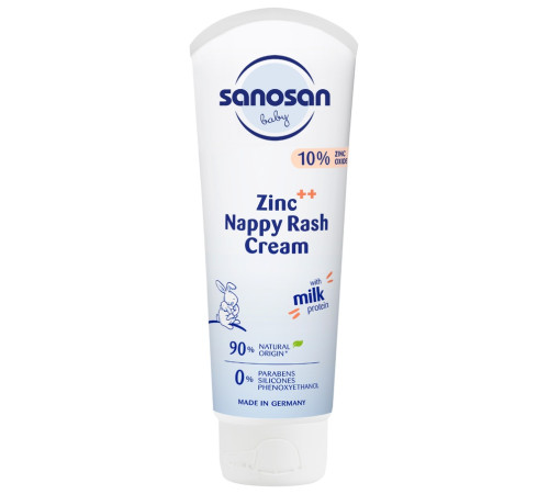  sanosan 40891680 Детский крем под подгузник с цинком panthenol diaper rash cream (100 мл.)