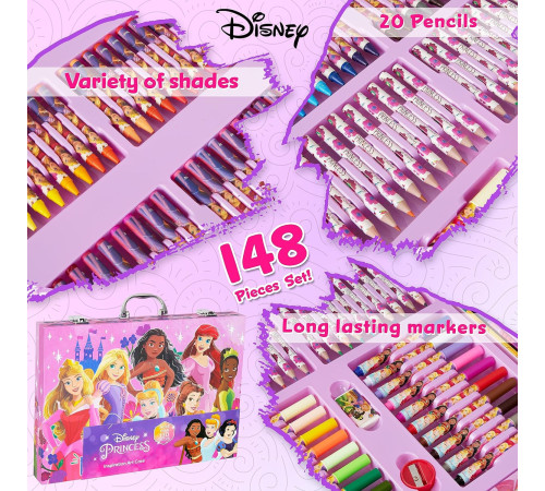 total office pr-1115 Набор для рисования "disney princess" (148 предметов)