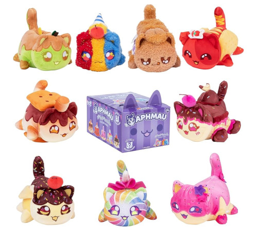 aphmau 6027a jucărie de pluș surpriză meemeow s7 (15 cm)