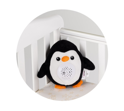 chipolino pil02512lpen jucărie de pluș cu proiector și muzică "pinguin"