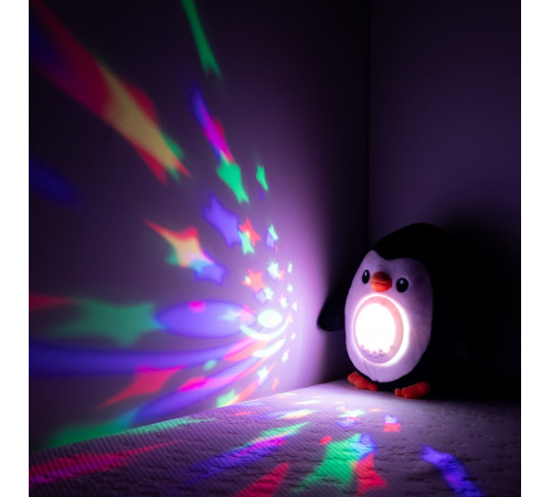 chipolino pil02512lpen jucărie de pluș cu proiector și muzică "pinguin"