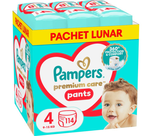 Pampers Premium Care Pants 4 (9-15 кг.) 114 шт.  pampers premium care pants 4 (9-15 кг.) 114 шт.