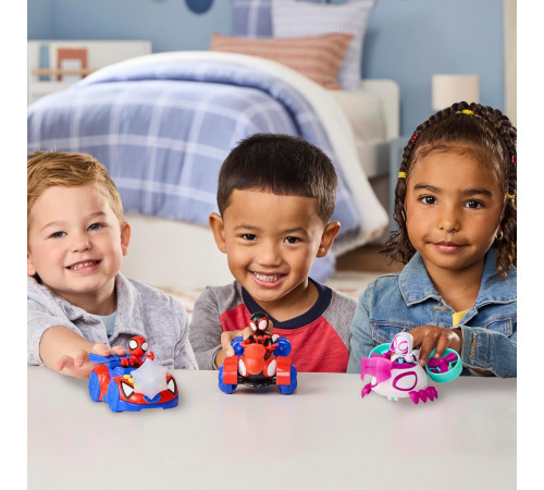 spider-man g3455 set de joacă "marvel team spidey vehicle multipack"