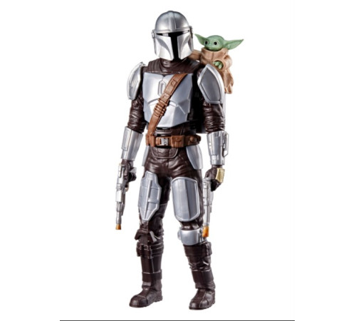star wars g2842 figurină interactivă "the mandalorian & grogu bounty blaster" (27,9 cm)