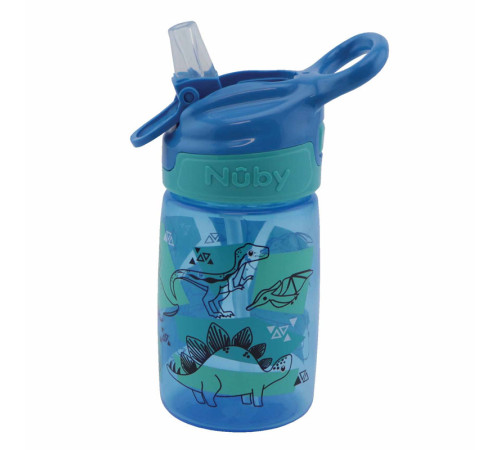 nuby nv04029 cană сu pai pp flip-it reflex 360ml. (24luni+) in sort.