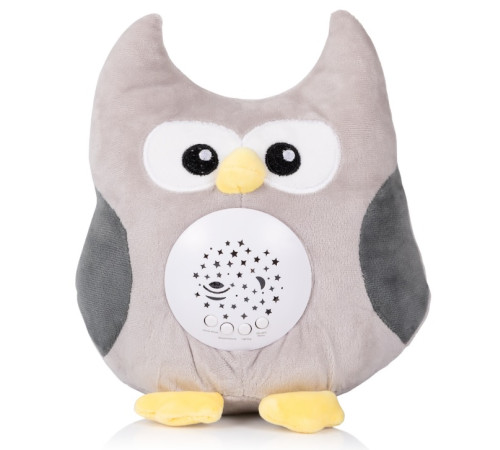  chipolino pil02513lowl jucărie de pluș cu proiector și muzică "bufniță"