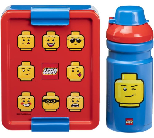  lego set lunch box și sticlă pentru apă "iconic clasic"