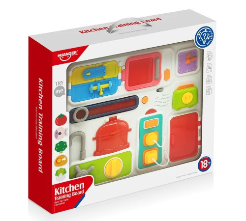 19834 tablă educativă "bucătărie"(busy board) he0545