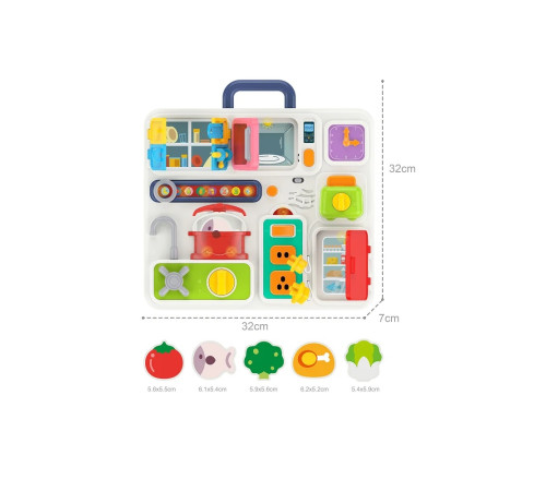 19834 tablă educativă "bucătărie"(busy board) he0545