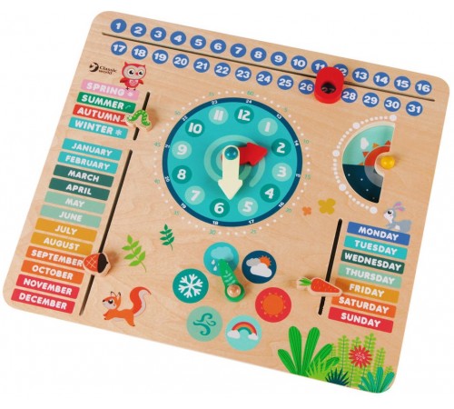  clasic world 54211 calendar și ceas din lemn