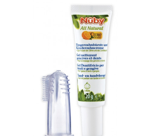  nuby cg67575 Детская зубная паста (4 м+) 20 гр.