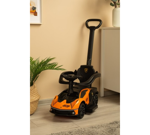 toyz-2587 Машина с ручкой "lamborghini essenza" оранжевый