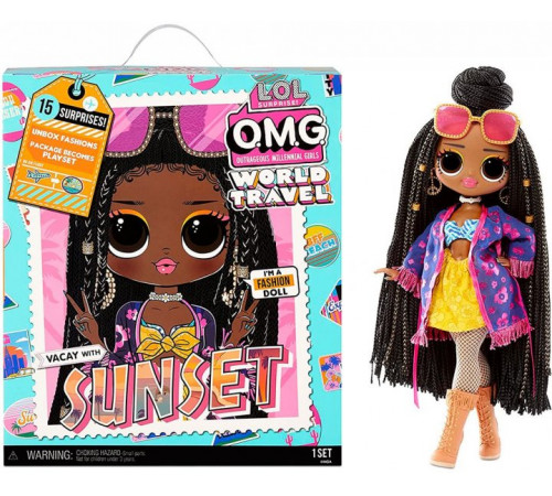 l.o.l. 576570 Игровой набор с куклой surprise! o.m.g. travel "dj Сансет"