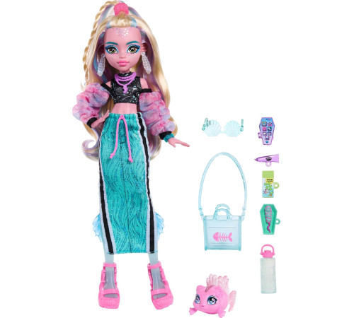 monster high jhk33 Кукла "Лагуна Блю" с питомцем Нептуно