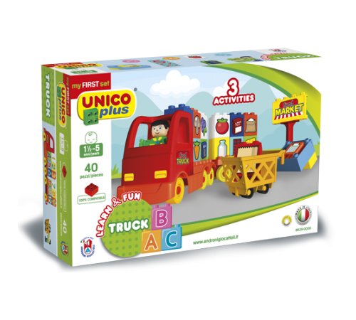 Jucării pentru Copii - Magazin Online de Jucării ieftine in Chisinau Baby-Boom in Moldova androni 8629-0000 constructor unico plus "camion abc" (40 el.)