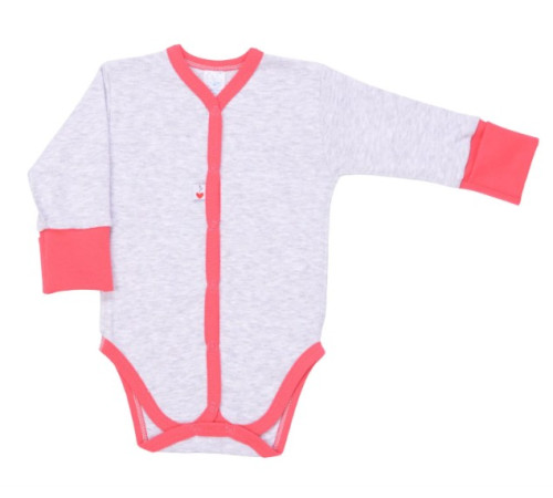 Детская одежда в Молдове veres 102.102-8.62 Боди grey-red (рибана) р.62