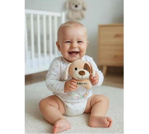 baby mix 56568 Погремушка плюшевая "Собачка"