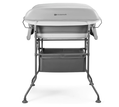 kinderkraft Пеленальный столик с ванной bubbly серый