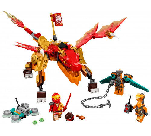 lego ninjago 71762 constructor "fire dragon evo kaya" (204 el.)