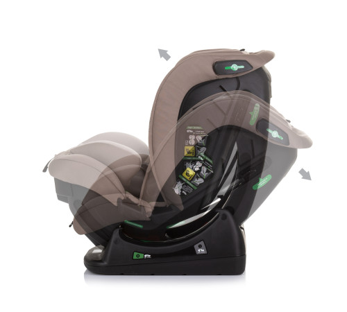 chipolino scaun auto "i-size aviato" stkavt02404m  (40-150 cm.) maro