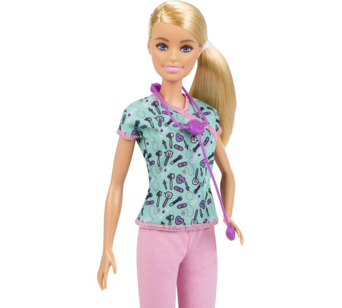 barbie gtw39 păpușa barbie "asistentă medicală" blondă 