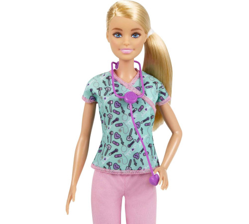 barbie gtw39 păpușa barbie "asistentă medicală" blondă 