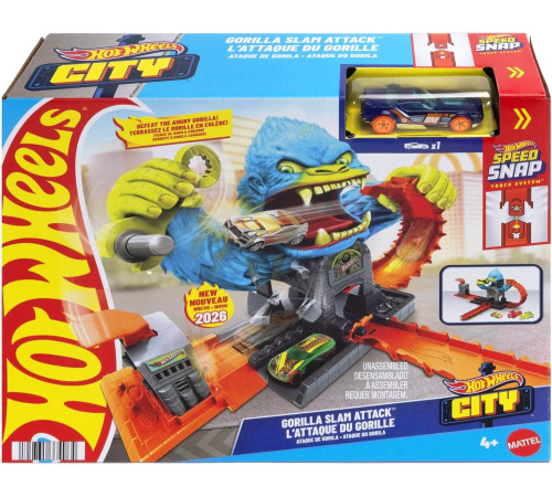  hot wheels jhl92 set de joacă "atac de gorilă"