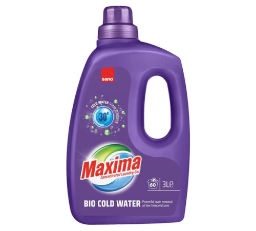sano maxima detergent gel de rufe "coldwater bio" (3 l) 268907