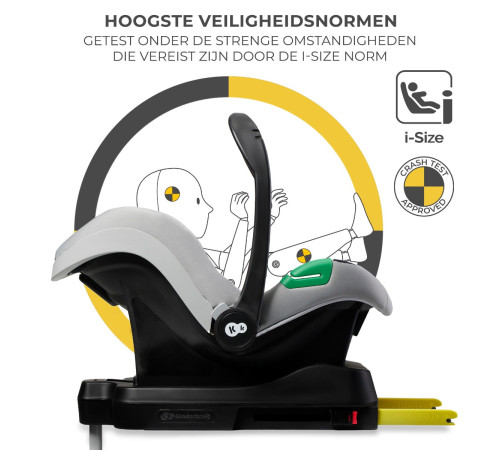 kinderkraft carucior 4in1 newly + mink pro cu baza gri