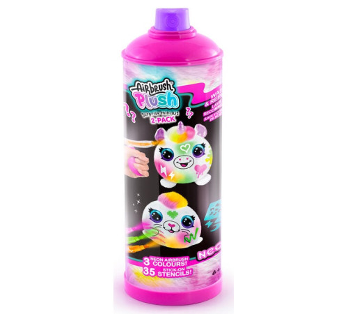  canal toys air023 Набор для творчества "airbrush plush" Неоновая мини загадка