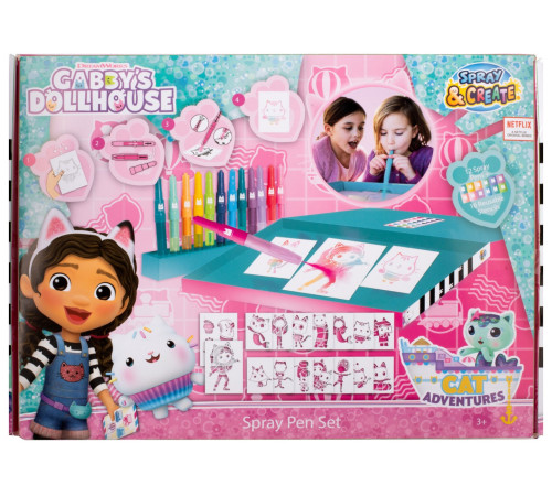 canenco gd23368v Набор для аэрографии "gabby's dollhouse"