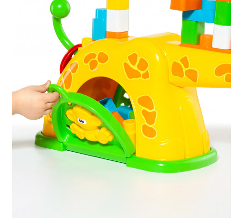 molto 20485 jucărie interactivă cu blocuri "girafa"
