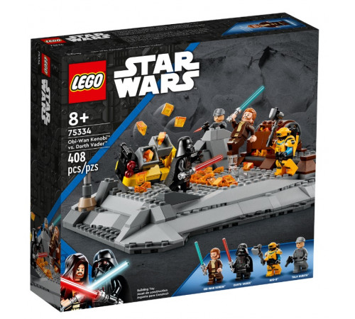  lego star wars 75334 Конструктор "Оби-Ван Кеноби против Дарта Вейдера" (408 дет.)