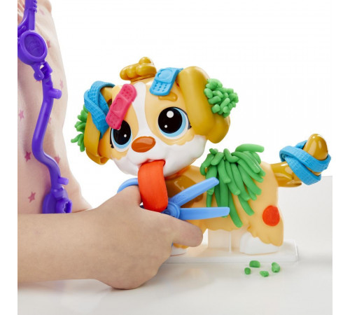 play-doh f3639 set de joc "recepție la medicul veterinar"