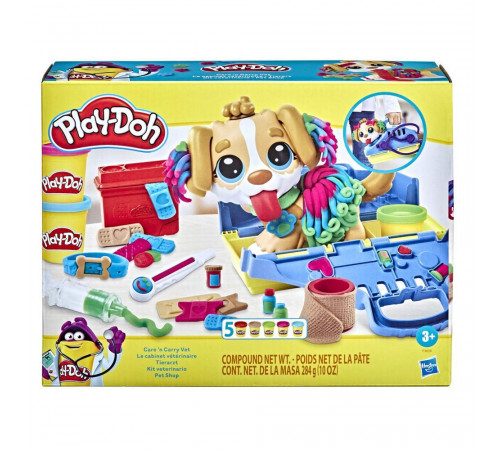  play-doh f3639 set de joc "recepție la medicul veterinar"