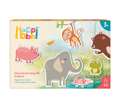  as kids 1029-64076 Детская развивающая магнитная игра happihobbi "Животные"