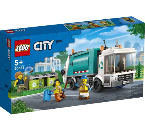  lego city 60386 constructor "camion de reciclare" (261 el.)