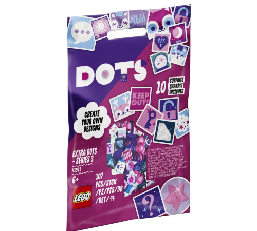 lego dots 41921 elemente suplimentare dots 3 (107 el.)