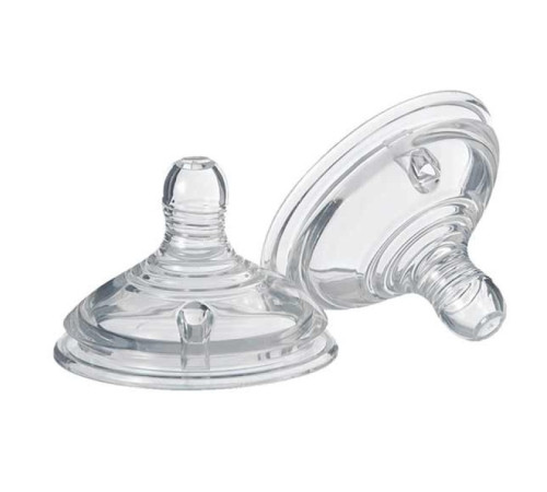 tommee tippee tt0197 tetina de silicon "closer to nature" pentru terci (6 luni+ ) 2 buc. 