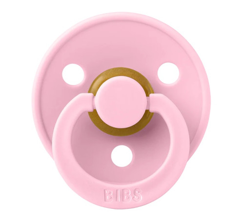  bibs suzeta rotunda din latex color m baby pink (6-18 luni)