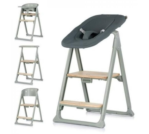 chipolino sthqu02602ma Детский стульчик для кормления 4-в-1 "quatro" зелёный