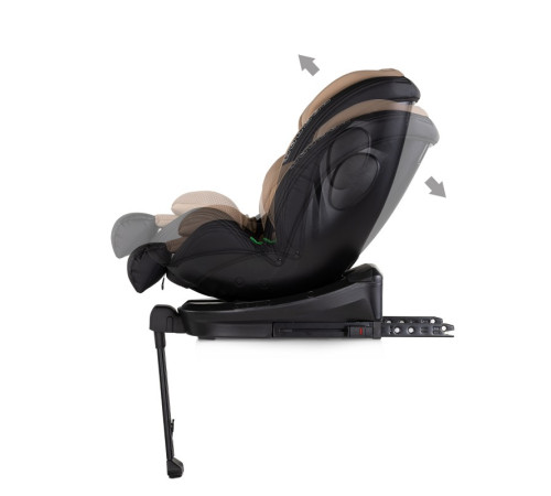 chipolino scaun auto 360 "i-size isofix hypnotic plus" stkhyps0263la (40-150 cm) latte
