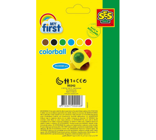 ses creative 00242 set pentru desen my first "minge colorată"