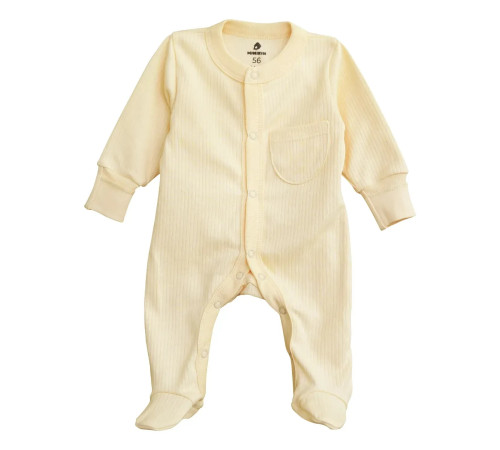 Детская одежда в Молдове minikin 211250356 Комбинезон с кармашком "simply2" (р.56) ваниль