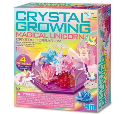 Детский магазин в Кишиневе в Молдове 4m 00-03928 Игровой набор "magical unicorn crystal terrarium"