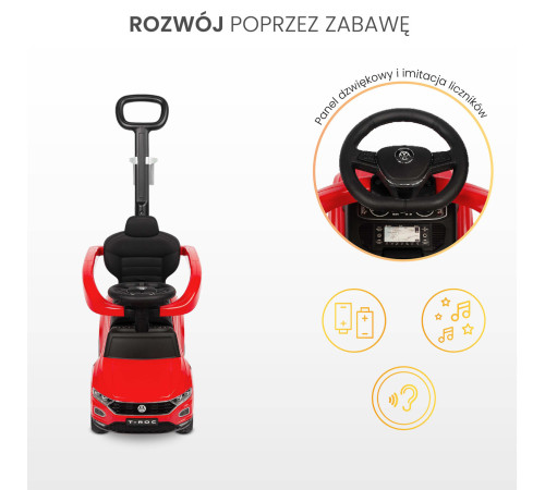 toyz-2560 Машина с ручкой vw t-roc (красный)