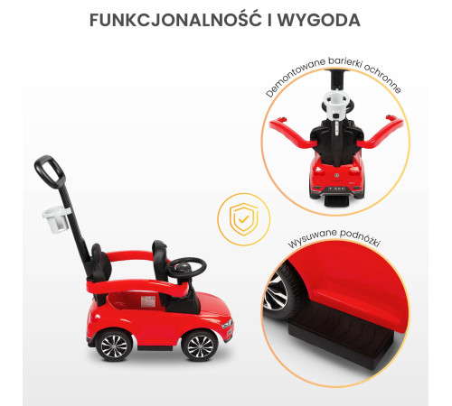 toyz-2560 Машина с ручкой vw t-roc (красный)