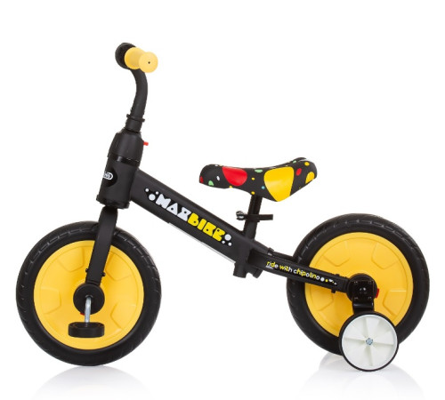 chipolino Четырехколесный беговел 2в1 "max bike" dikmb0233ye yellow