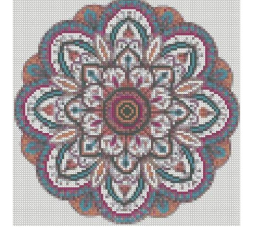  strateg leo ca-0065 Алмазная мозаика "Мандала 2" (30 x 30 см.)