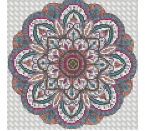 strateg leo ca-0065 mozaic cu diamante "mandala 2" (30 x 30 cm.)